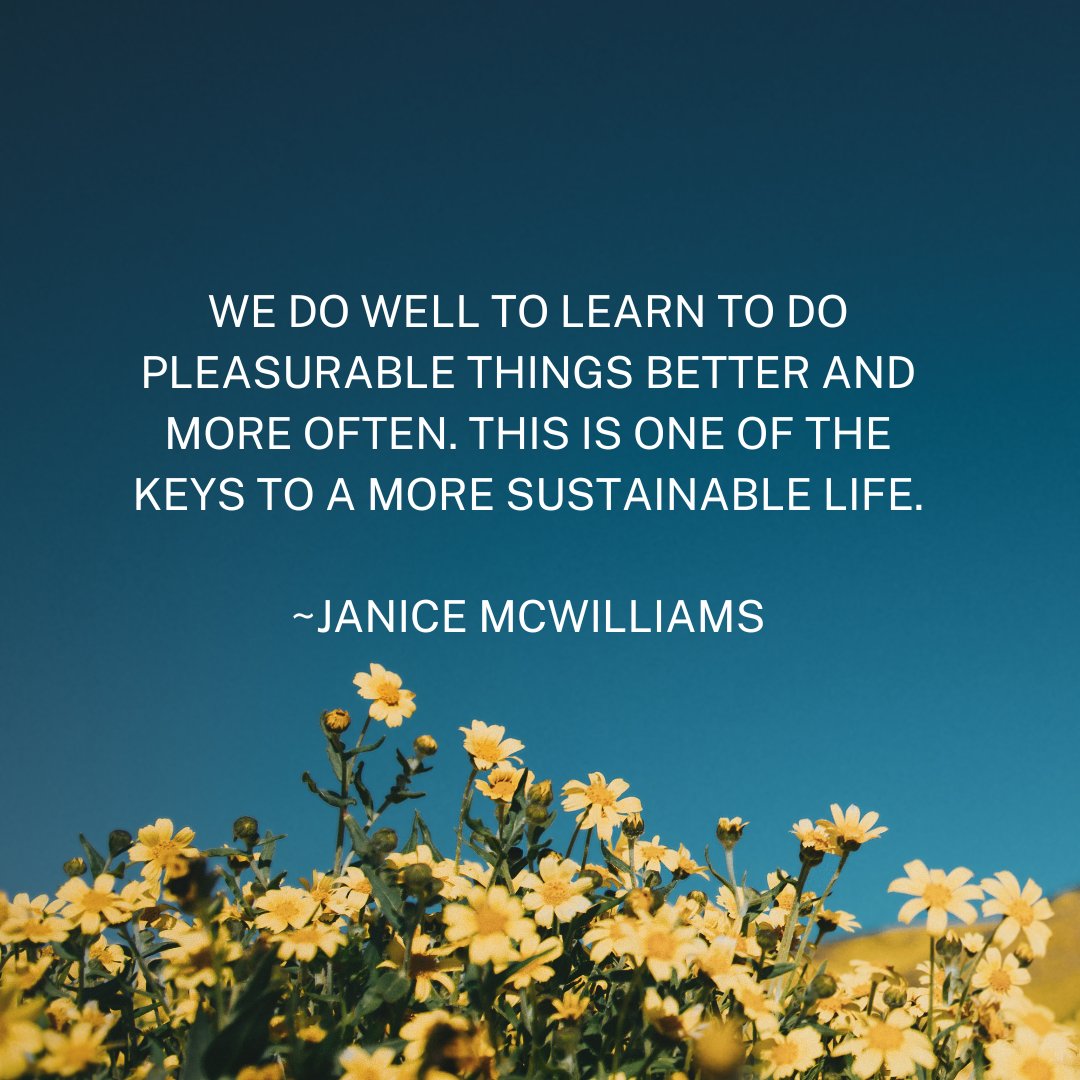 JanMcWill's tweet photo. How are you bringing pleasure into your life?

So excited to learn how doing what we love can make our lives more sustainable! 

Let's enjoy the journey together! https://t.co/L7HtZu4SeJ