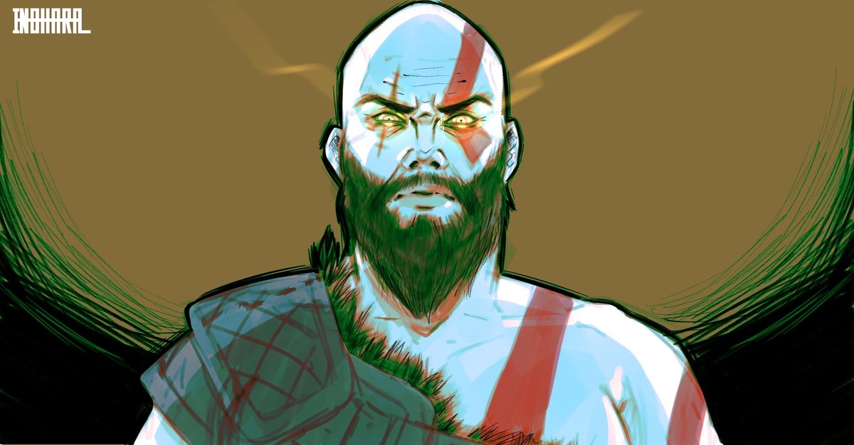 I hope you had a good Easter, here's a quick fanart I did of Kratos 💖✨

#Kratos #GodofWar #game #ArtistOnTwitter #fanart