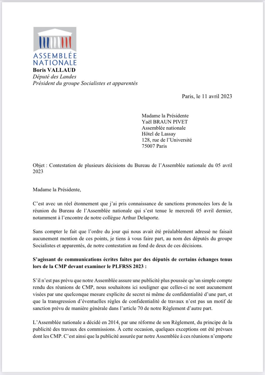 Boris VALLAUD tweet media