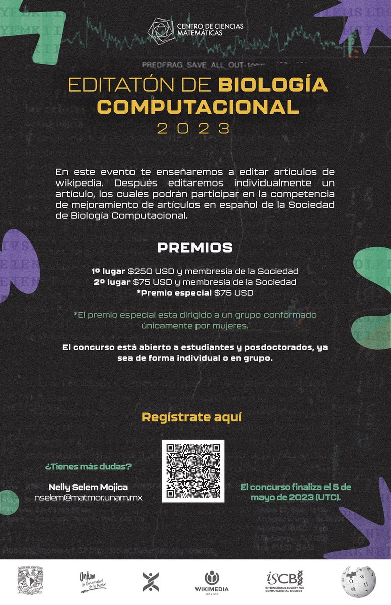 ISCB Wikipedia Team (@iscbwikiteam) on Twitter photo Only less than a month left to join ISCB Student Wikipedia competition! We aim to improve Wikipedia's coverage of any topic relating to ISCB's Bioinformatics Core Competencies 💻👇
<a href="/iscbsc/">ISCB Student Council</a> <a href="/iscb_scs/">ISCB Student Council Symposium 2025</a> <a href="/IscbLascs/">ISCB RSG Latin America</a> <a href="/rsgcolombia/">RSG Colombia 🇨🇴</a> <a href="/RSGTurkey/">ISCB SC RSG Türkiye</a> <a href="/RSGBangladesh/">ISCB RSG-Bangladesh</a> <a href="/rsgecdr/">RSG-Ecuador</a> <a href="/RSGSpain/">RSG-Spain</a> Only less than a month left to join ISCB Student Wikipedia competition! We aim to improve Wikipedia's coverage of any topic relating to ISCB's Bioinformatics Core Competencies 💻👇
<a href="/iscbsc/">ISCB Student Council</a> <a href="/iscb_scs/">ISCB Student Council Symposium 2025</a> <a href="/IscbLascs/">ISCB RSG Latin America</a> <a href="/rsgcolombia/">RSG Colombia 🇨🇴</a> <a href="/RSGTurkey/">ISCB SC RSG Türkiye</a> <a href="/RSGBangladesh/">ISCB RSG-Bangladesh</a> <a href="/rsgecdr/">RSG-Ecuador</a> <a href="/RSGSpain/">RSG-Spain</a>