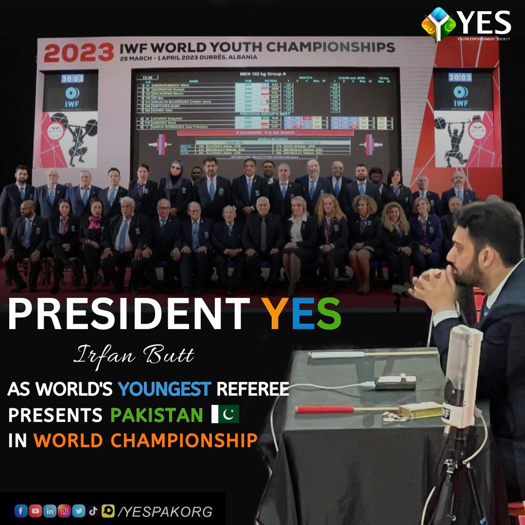 yespakorg's tweet photo. Pakistan's proud image was presented at Albania, on the event of World Championship by the President of YES Mr.Irfan Butt as  World's Youngest Referee.
A proud moment for our nation, that we have talented people around us portraying the soft image of Pakistan ! https://t.co/EFXcMjWzQu
