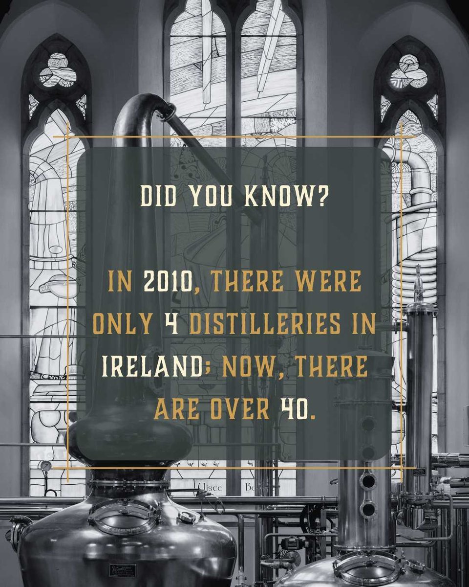 And plenty more Irish Whiskey as a result ☘️🎉

#whiskey #Irish #distillery #facts
