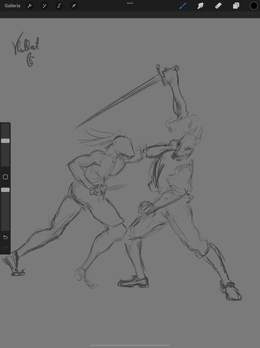 Vhallart2's tweet image. Wipping 
#fencing #historicalfencing #hema #dangeonsanddragons #sketch #procreate #antrocharacter #furry #fight #medievalart