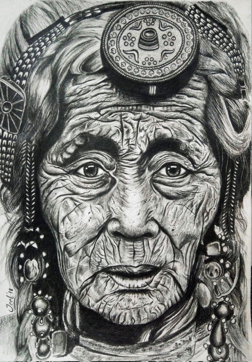 '1000 Wrinkles, 1000 Experiences'

Presenting a Hyperrealistic sketch of a #Tribal Mountaineer Old Women from #Tibet:

#art #ArtistOnTwitter #Realism #sketch #sketches #bnw #pencilart #TribalCulture #AadiMahotsav #G20
#G20India #OurCultureOurPride #G20Summit #BhartiyaChitraKala