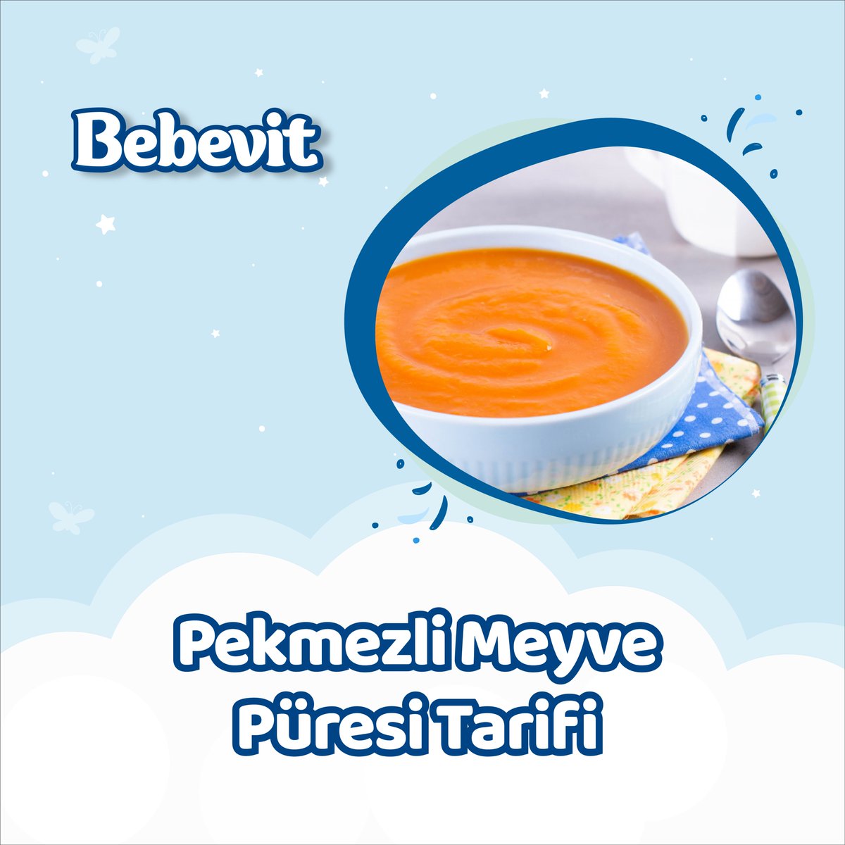 bebevit's tweet photo. Bebeğiniz için hazırlayabileceğiniz;
Pekmezli Meyve Püresi Tarifi 🍽
Afiyet olsun!

#anne #bebek #ekgıda #bebekbeslenmesi #ekgidayageciş https://t.co/yS0YeJ1LIv