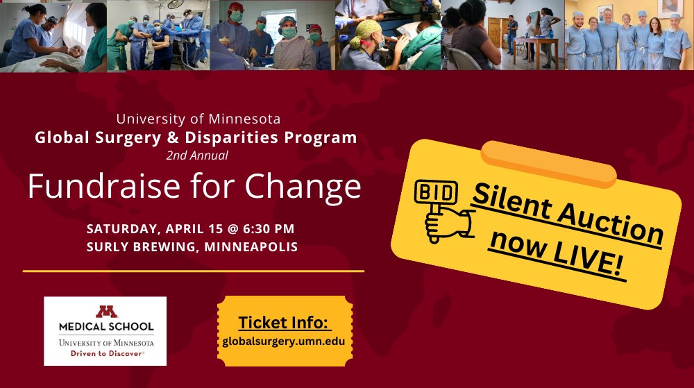 Our silent auction is now LIVE! Place your bid for one of our amazing auction items, and support our Global Surgery & Disparities Program! aesbid.com/GSB23#page=1