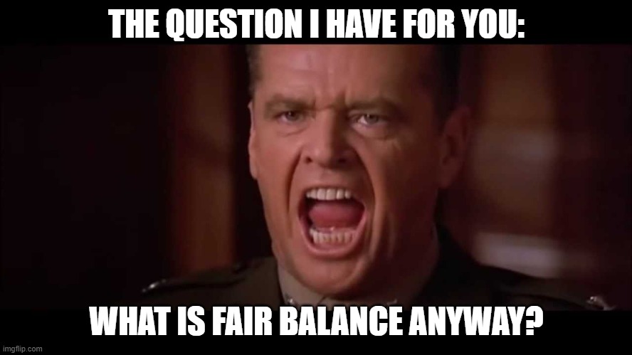MedCaseWriter's tweet photo. Next up on #CMEpalooza Spring: Many questions have vexed mankind for centuries. We tackle just one of them here: What is fair balance anyway? https://t.co/Hk6OMvSV7p