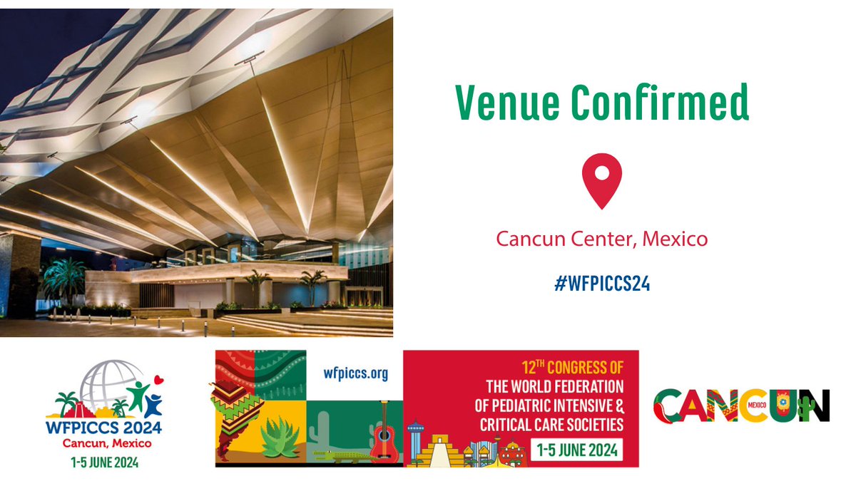 Join us at the Cancun Center for #WFPICCS24 on 1-5 June 2024!

Find out more general information about the venue and the congress!

🖇️  bit.ly/3Kr3qbl