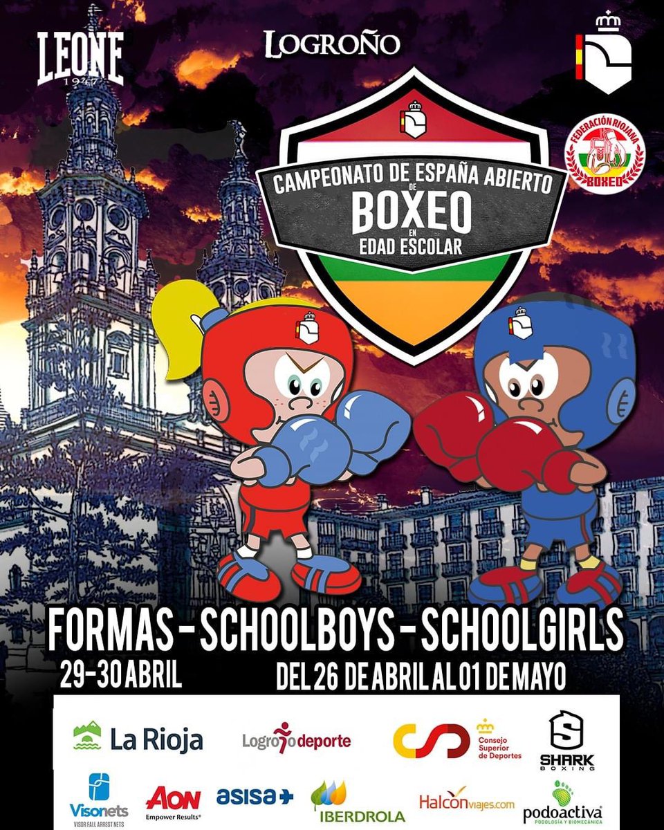 FBoxeoRioja's tweet photo. La Rioja acoge los Primeros Campeonatos con pruebas de BOXEO ADAPTADO
Será en la modalidad de Formas.
Cuando se conozcan los inscritos y su grado de discapacidad, el Comité Nacional de Boxeo Adaptado adecuará las pruebas
#BoxeoAdaptado #BoxeoLaRioja #BoxeoEdadEscolar #BoxeoFormas https://t.co/KN28lik8tF
