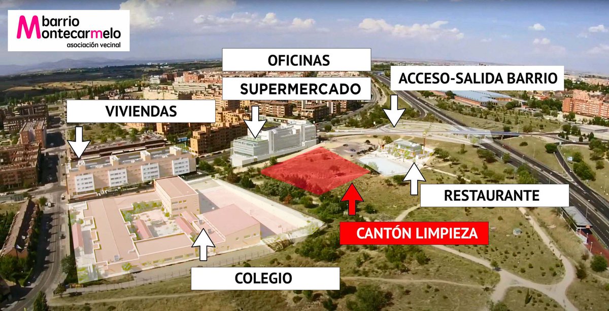 Much@s nos pedís alternativas a la parcela donde el ayuntamiento de <a href="/MADRID/">Ayuntamiento Madrid</a> quiere ubicar el cantón de limpieza. Tenemos varias en #Montecarmelo (cantón sí, pero no ahí).

Hilo 👇