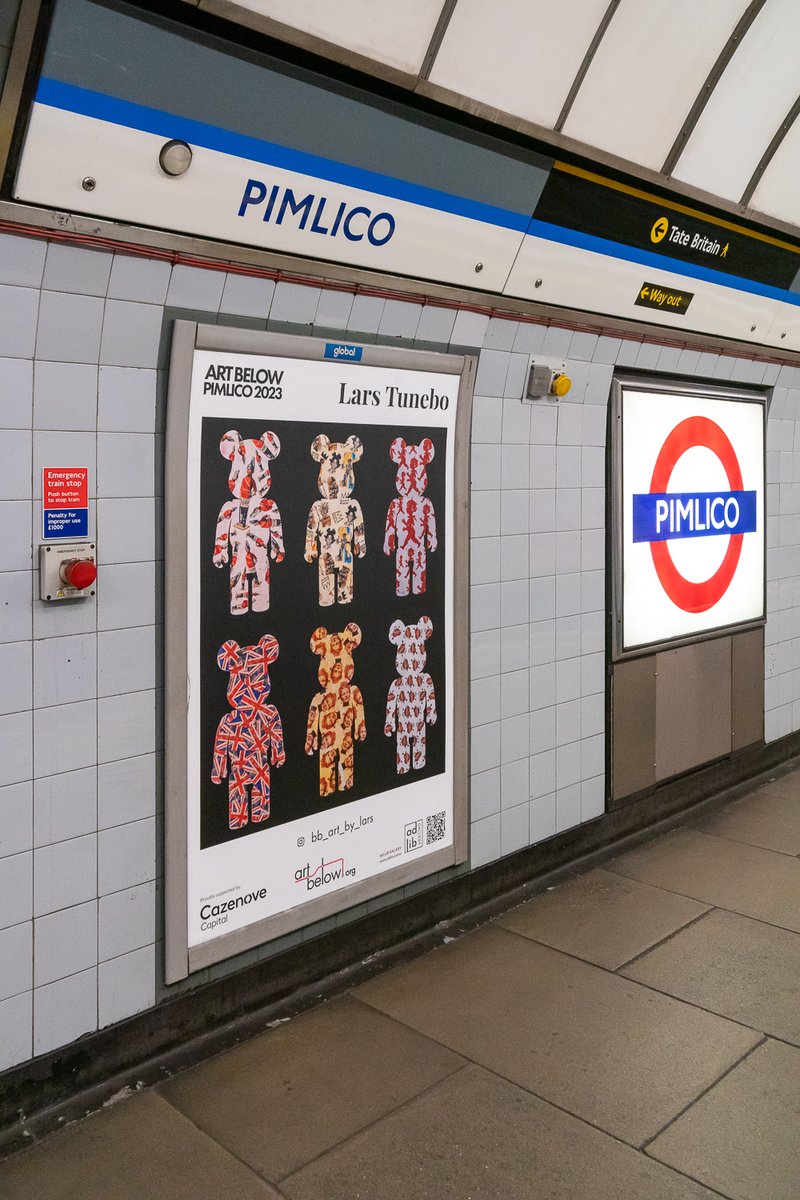adlibgallery's tweet photo. A new batch of billboard posters has recently gone up at #pimlico tube station in #london 🤩

@ArtBelow @adlibgallery

Thank you to Cazenove Capital for sponsoring some of the posters🙏

#adlibgallery #artbelow #pimlico #tatebritain #contemporaryart #londonartscene #underground https://t.co/5bhTXhQMbo