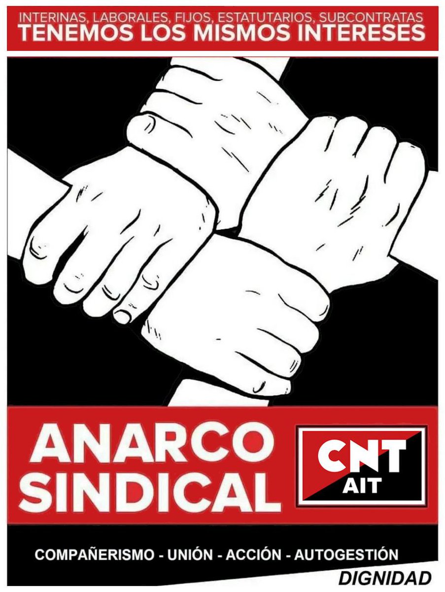 AitGijon's tweet photo. "TENEMOS TOD@S  LOS MISMOS INTERESES" 

❤️¿Quiénes somos? 

💜¿Cómo nos organizamos?

🖤¿Cuáles son nuestros objetivos?

🌐 Enlace de DESCARGA DIRECTA: https://t.co/tL33Sg5hk6

#Anarcosindicalismo
#EntreIguales 
#TuSindicato 
#CNT #AIT 

Vía/ @aitsltcma https://t.co/icVIaMKPPh