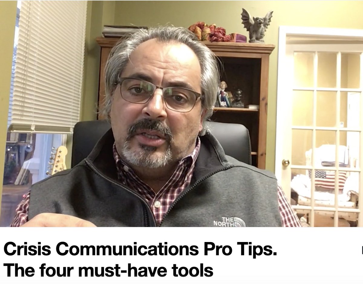pac_george's tweet photo. Going through the archives and found this helpful little video that I put together for a client, offering a few Crisis Communications pro tips.https://t.co/IyPYOAeVX7 https://t.co/fFrs0LsEU6