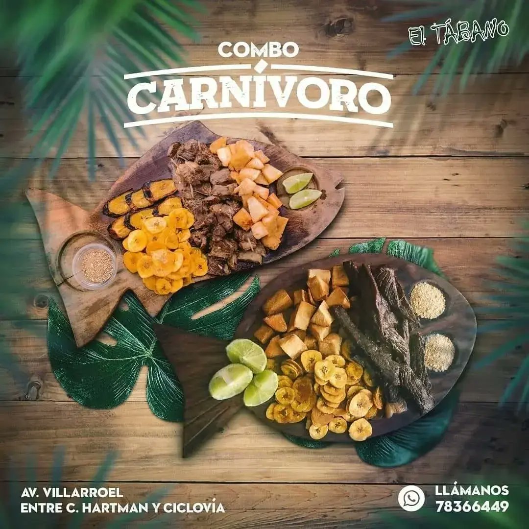 EltabanoPub's tweet photo. ¡ULTIMA SEMANA EN #COCHABAMBA! 

Te diríamos sacá al jaguar que llevas dentro pero sería plagio. Así que alimentá a la fiera con nuestra locura de combos y menú principal disponibles delivery y p/recoger.

Menú, pedidos entrando al link 
👉🏽 https://t.co/rE2Ug3h0ES https://t.co/0caAfeZ6YK