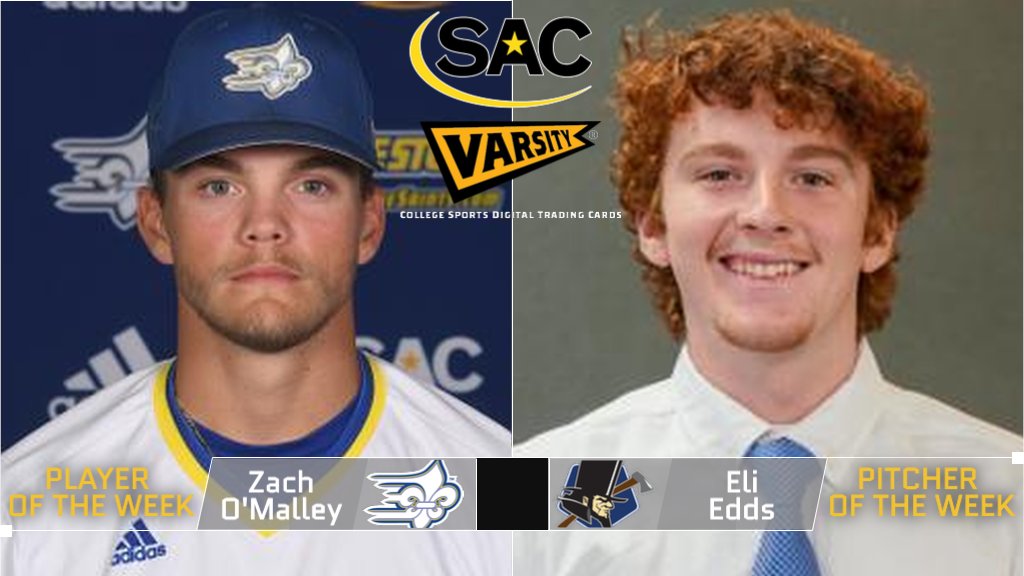 South Atlantic Conference (@sac_athletics) on Twitter photo โพ๏ธ๐ฝ๐๐จ๐๐๐๐ก๐ก ๐๐ก๐๐ฎ๐๐ง ๐๐ฃ๐ ๐๐๐ฉ๐๐๐๐ง ๐ค๐ ๐ฉ๐๐ ๐๐๐๐
Limestone's O'Malley and Lincoln Memorial's Edds Named South Atlantic Conference <a href="/VarsityGems/">Varsity Gems</a> Baseball Player and Pitcher of the Week
๐: thesac.com/x/6vyhf
#MakeSACYours #SACBSB โพ๏ธ๐ฝ๐๐จ๐๐๐๐ก๐ก ๐๐ก๐๐ฎ๐๐ง ๐๐ฃ๐ ๐๐๐ฉ๐๐๐๐ง ๐ค๐ ๐ฉ๐๐ ๐๐๐๐
Limestone's O'Malley and Lincoln Memorial's Edds Named South Atlantic Conference <a href="/VarsityGems/">Varsity Gems</a> Baseball Player and Pitcher of the Week
๐: thesac.com/x/6vyhf
#MakeSACYours #SACBSB