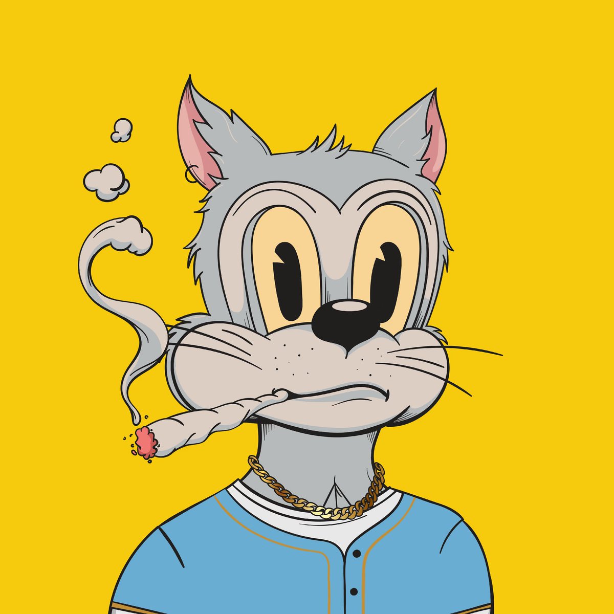 Shibaxx1's tweet image. I am seriously speechless. 

Massive shoutout to the legend himself @ethwhaledave for making this happen. I’ve wanted a Toon for so fuckin bad!🎉🍾

Puffin on a J,  rockin the Cuban links. 
ID #6969 

It legit doesn’t get any better. 

WHERES THE MFIN @DegenToonz fam at?! 🔥🤝🫡