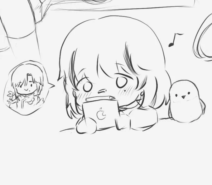 #上手いとか下手とかそういうのは関係なく自分が気に入っている絵を4枚選ぶ
第一张爷很可爱
第二张米米很可爱
第三张氛围拉满
第四章背景画的好看➕氛围拉满 