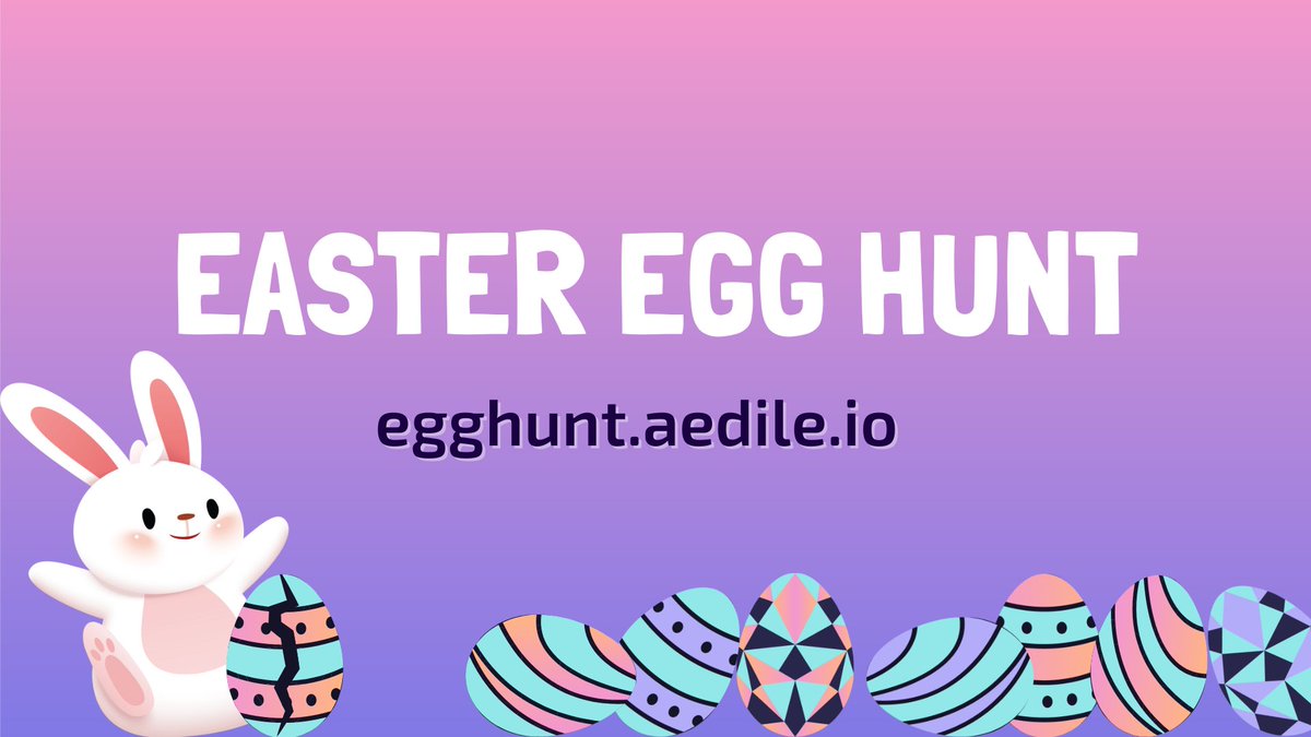 Go to egghunt.aedile.io, crack the eggs, crack the case ! 🥚🐣👀

#EasterEggHunt2023 #EasterEggHunt #EasterEgg