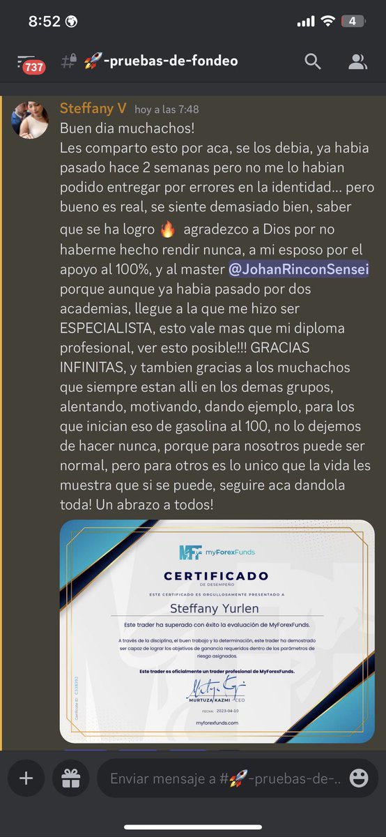 johanrinconfx_'s tweet photo. 🤩Quiero compartirles esta alegría! Quien se educa conmigo factura #modokaizen #trader #fondeo #profit https://t.co/k45urmAFTg