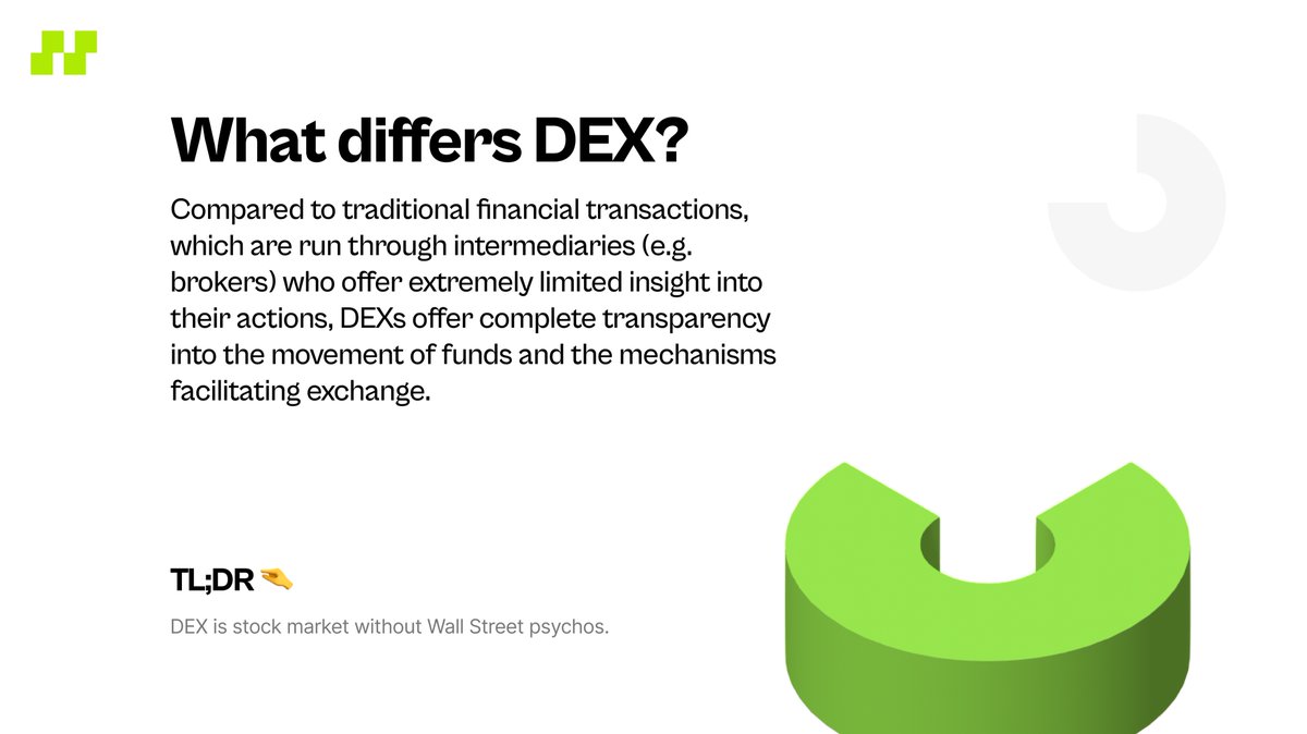hivegard's tweet photo. The whole Web3 and blockchain idea is excellent, but where can you exchange your blockchain assets actually? It’s called DEX and it’s beautiful 🥰

#blockchain https://t.co/Dvg2lDNpGR