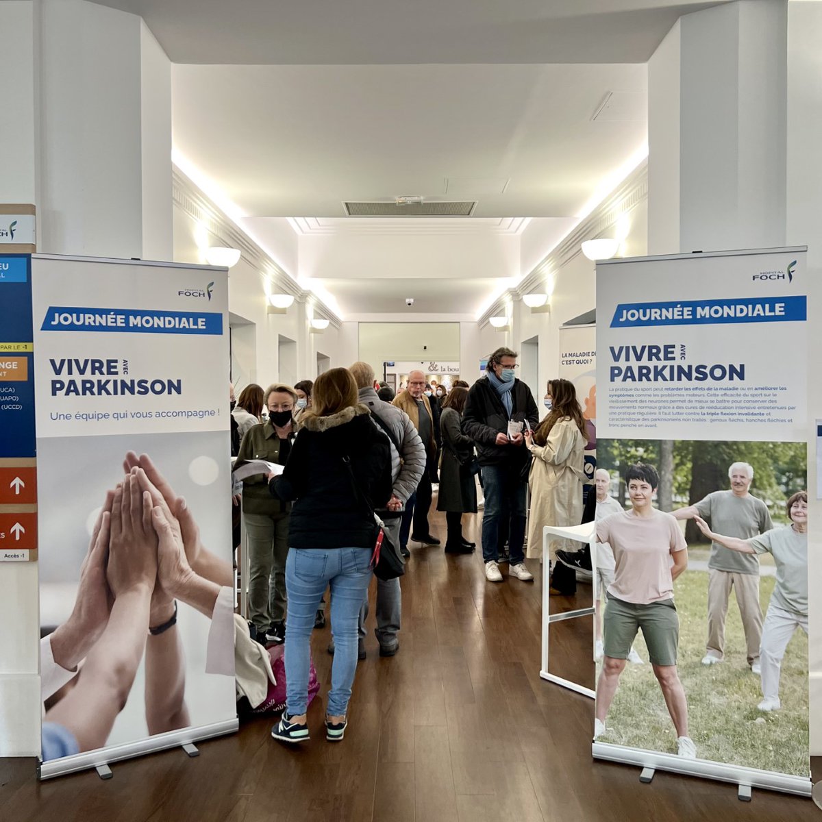 À l'occasion de la Journée Mondiale de la maladie Parkinson, le service de neurologie de l'hôpital a organisé des stands d'échange.

Merci à tous les prestaires et à toute l'équipe de neurologie !

Avec le soutien institutionnel de : Adelia, Elivie, NHC, ORKYN'​.