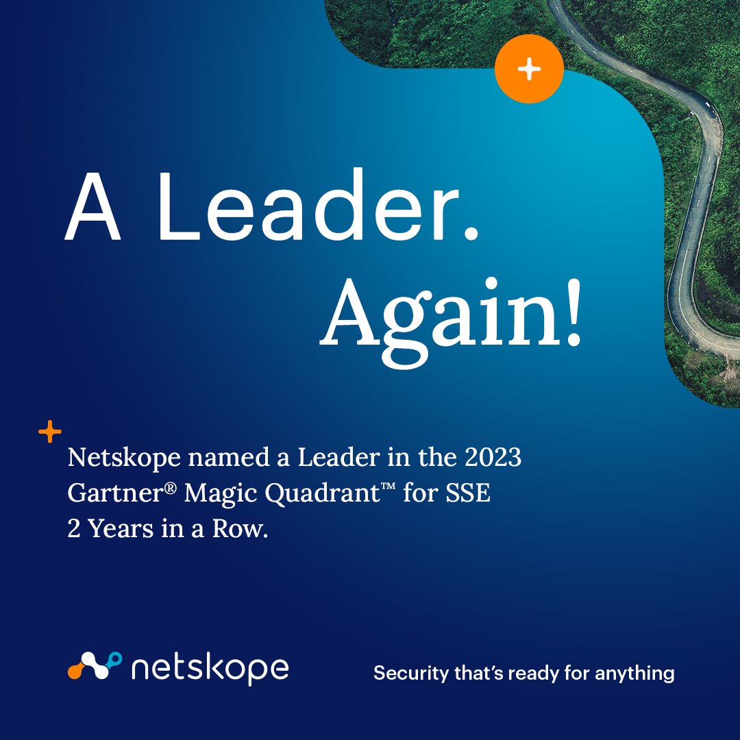 .<a href="/Netskope/">Netskope</a> is once again a Leader!   

As we look forward to the full release of the 2023 <a href="/Gartner_inc/">Gartner</a> Magic Quadrant for SSE, explore Netskope's Intelligent SSE solution.  netskope.com/products/secur…