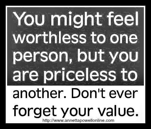 AZHollyGOLF's tweet photo. You are not worthless! Know your value as #youarepriceless https://t.co/GBUCahSmJp