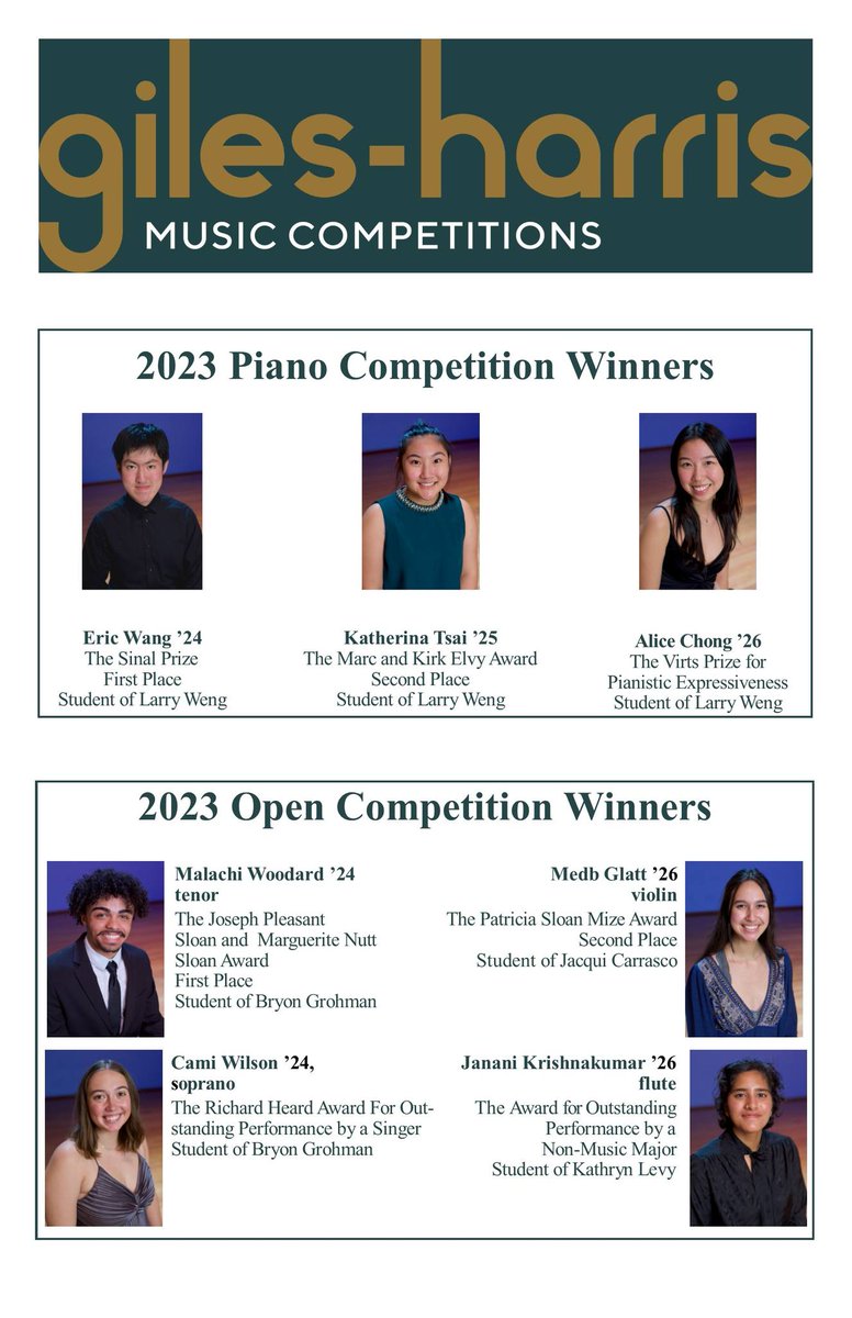 WF Sociology Dept (@wfsocdept) on Twitter photo Congrats to Wake Forest SOC major and tenor Malachi Woodard ('24) who won the Sloan Award at the Giles-Harris Music Competitions held at <a href="/WakeForest/">Wake Forest University</a> recently.
#WFUSociology Congrats to Wake Forest SOC major and tenor Malachi Woodard ('24) who won the Sloan Award at the Giles-Harris Music Competitions held at <a href="/WakeForest/">Wake Forest University</a> recently.
#WFUSociology