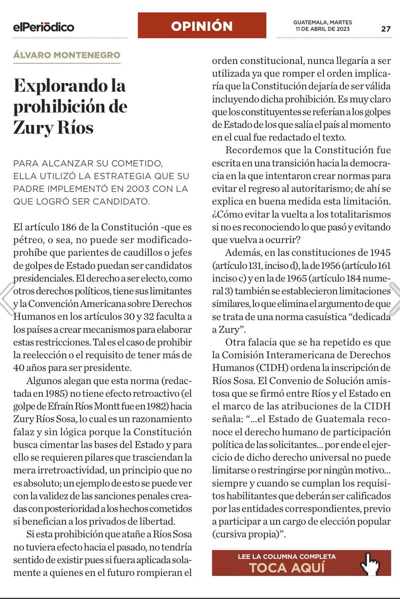 AsambleaSP's tweet image. Prohibiciones que tiene Zury Rios para ser candidata. No queremos volver al pasado. 
#NoVendoMiVoto
#YoNoVotoPorCorruptos
#VotoDecenteVotoInteligente