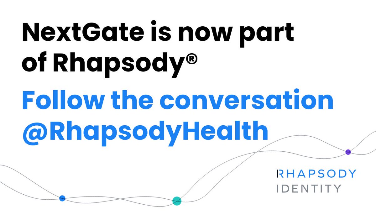 We've rebranded as Rhapsody. Get the latest news about our identity solutions, Rhapsody EMPI and Provider Directory, by following the conversation at @RhapsodyHealth. #interoperability #EMPI
