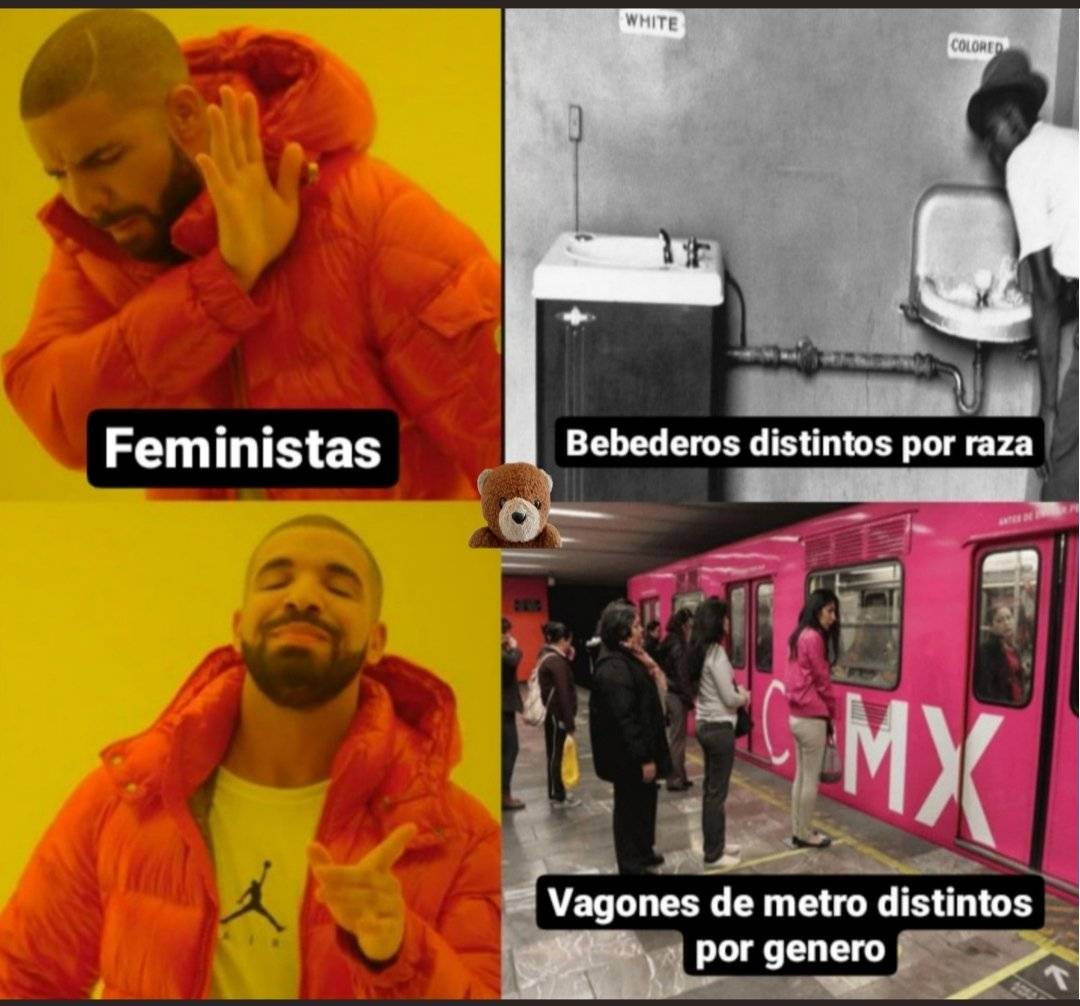 Vagones del metro distintos por sexo ♀️♂️