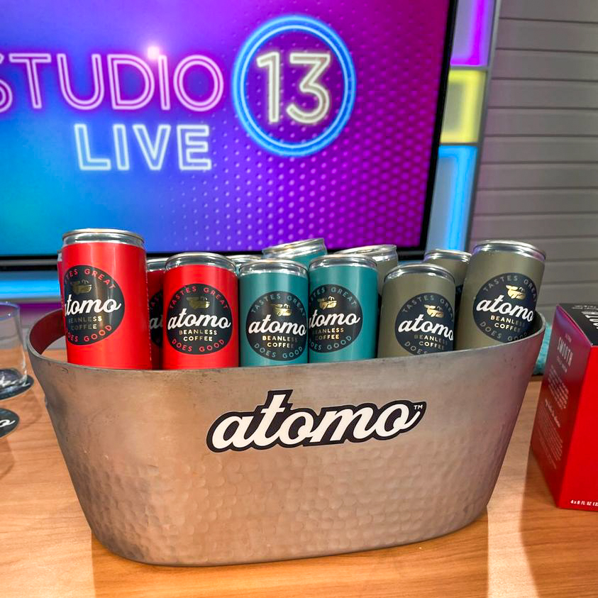 Our CEO (Hi Andy👋) stopped by the FOX13 studio in Seattle to share a few cans of our beanless cold brew with Carly + Mireya! Check out the segment here: bit.ly/3Gvm2G1 📹 then order some cans for yourself! Thanks for having us <a href="/Studio13onFOX/">Studio 13 Live</a>! 🙌