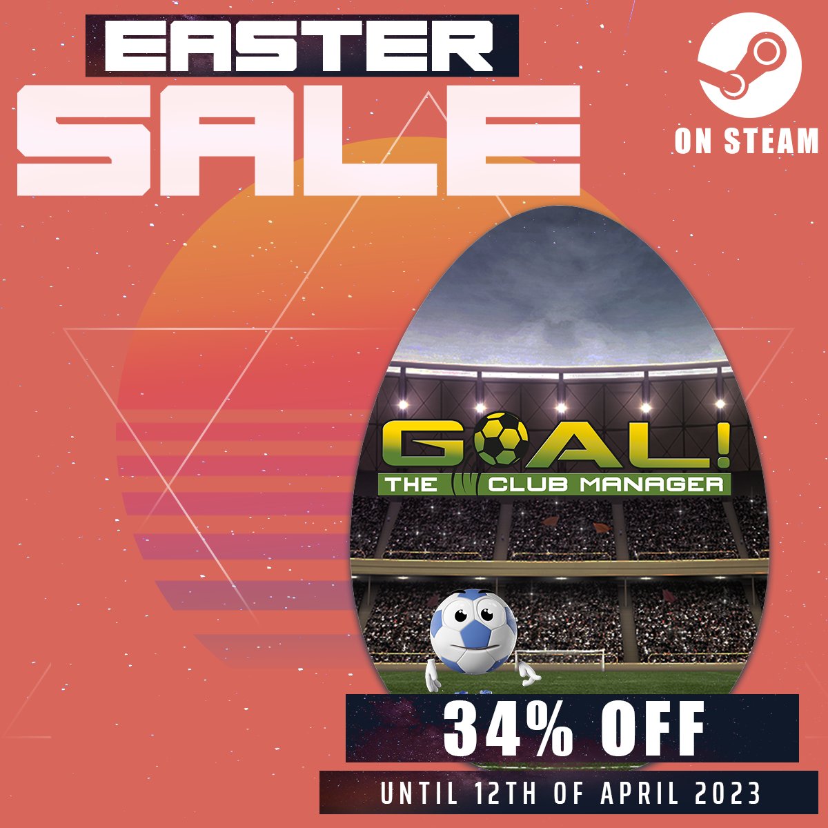 GoalTheClub's tweet photo. Easter may be over, but the fun never stops! To keep the festive spirit alive, we're excited to offer you GOAL The Club Manager! with a fantastic 34% discount! 

https://t.co/Yl3NdOmK7o

#goaltheclubmanager #footbalmanager #toplitz #steam #eastersale https://t.co/3AyD6wi0XT