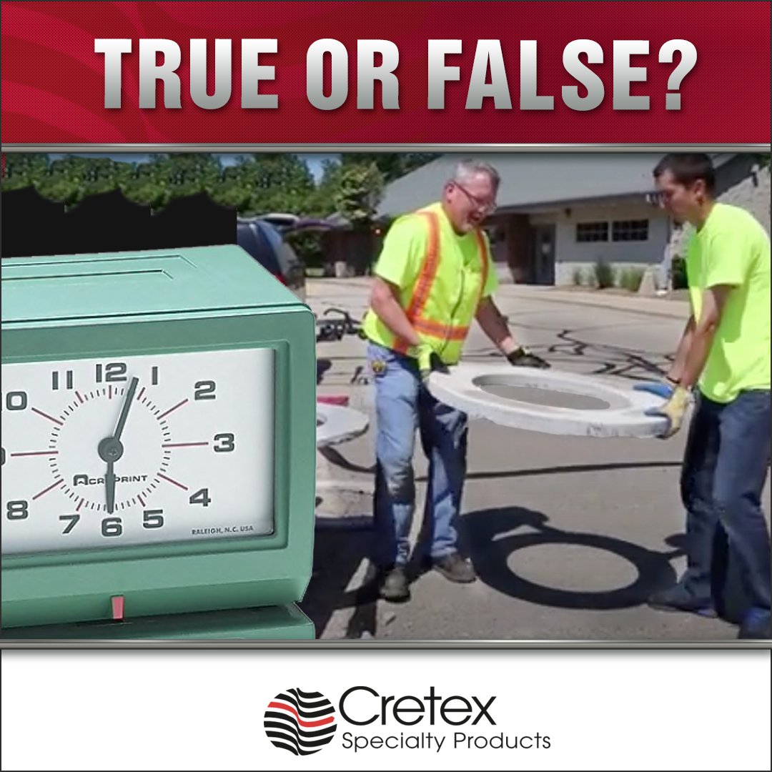 CretexSP's tweet image. True Or False? Labor and time spent on a project should be the only considerations when selecting an I&amp;amp;I solution.

False! Labor costs, the time it takes to install the product, safety of the installation team and the likelihood of repair should also be considered.