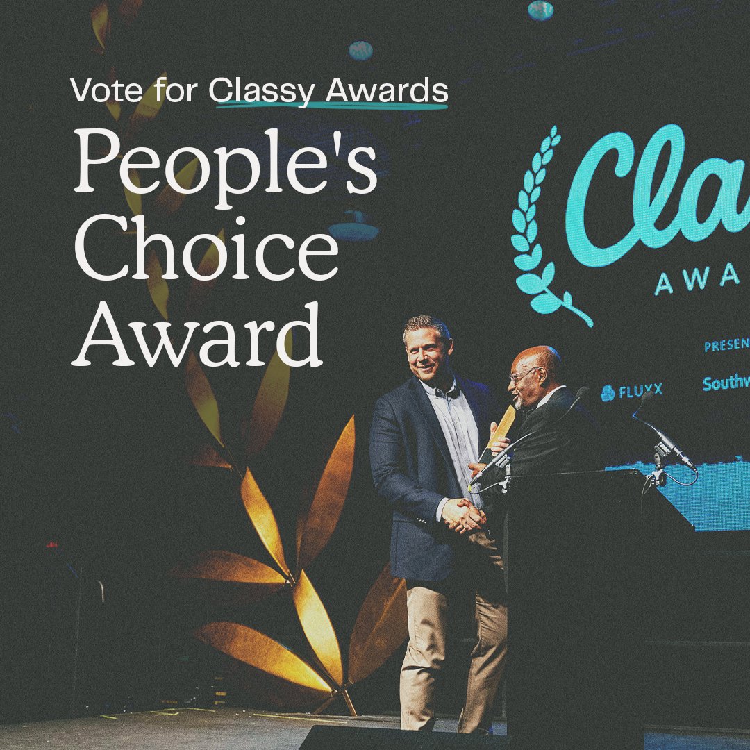 gofundme_pro's tweet image. We need your vote!
Help us select the winner of the 2023 #ClassyAwards People's Choice Award.

Get to know these inspiring nonprofits who work tirelessly to solve our world’s most pressing issues, and cast your vote for your favorite finalist.

Vote today: bit.ly/3KPgE2V