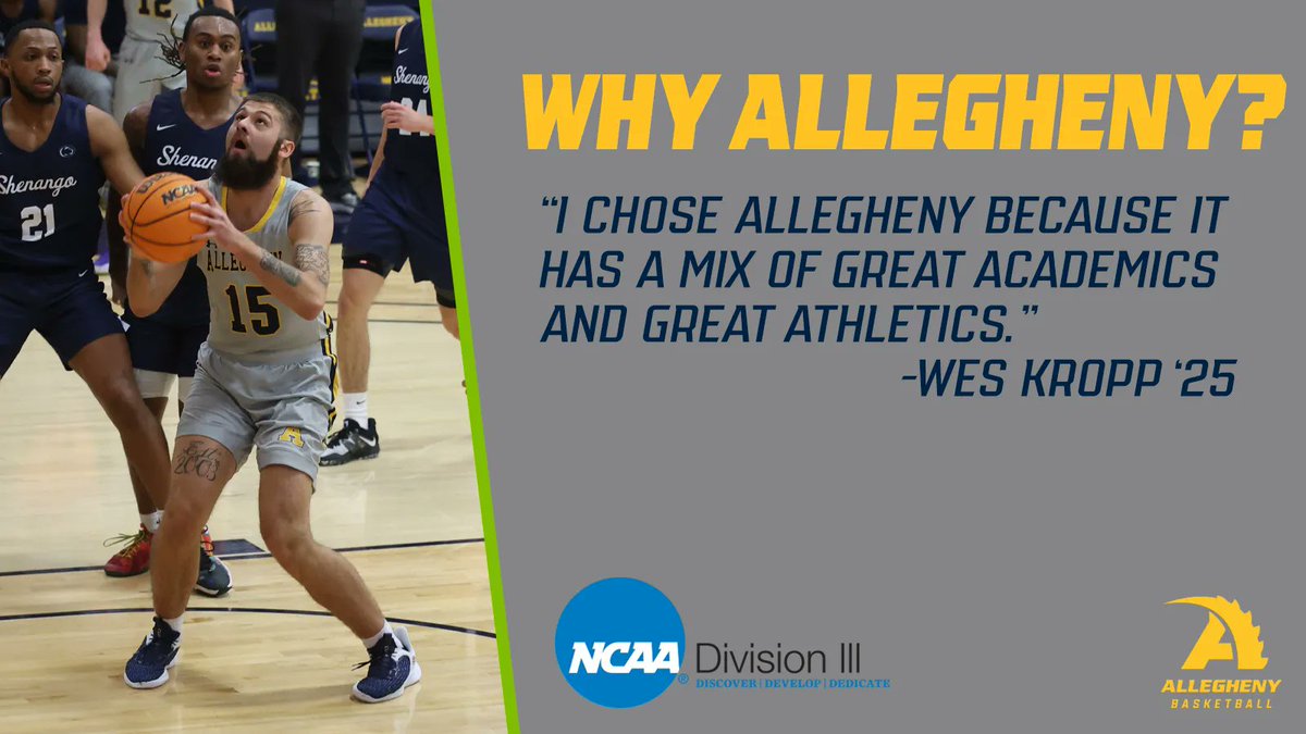ACGatorHoops's tweet photo. Our Student-Athletes are among 196,000 students who play varsity sports in the NCAA’s largest division. We are proud to honor & join the celebration of these Student-Athletes this week!
#whyd3 #whyAllegheny https://t.co/Pg8jyFdJwv