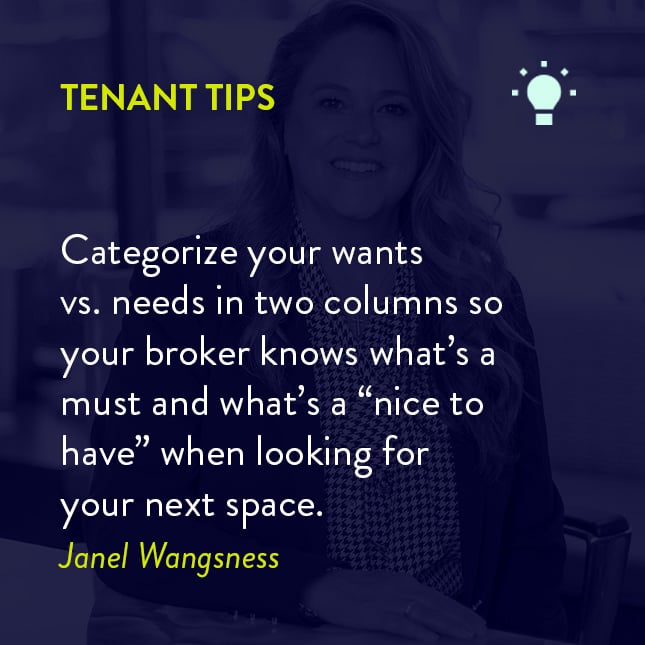 Welcome back to #TenantTipTuesday
While making lists are helpful in so many ways, utilizing this tip to get the most out of what you want in your new space is key. Thanks, Janel for this helpful tip.