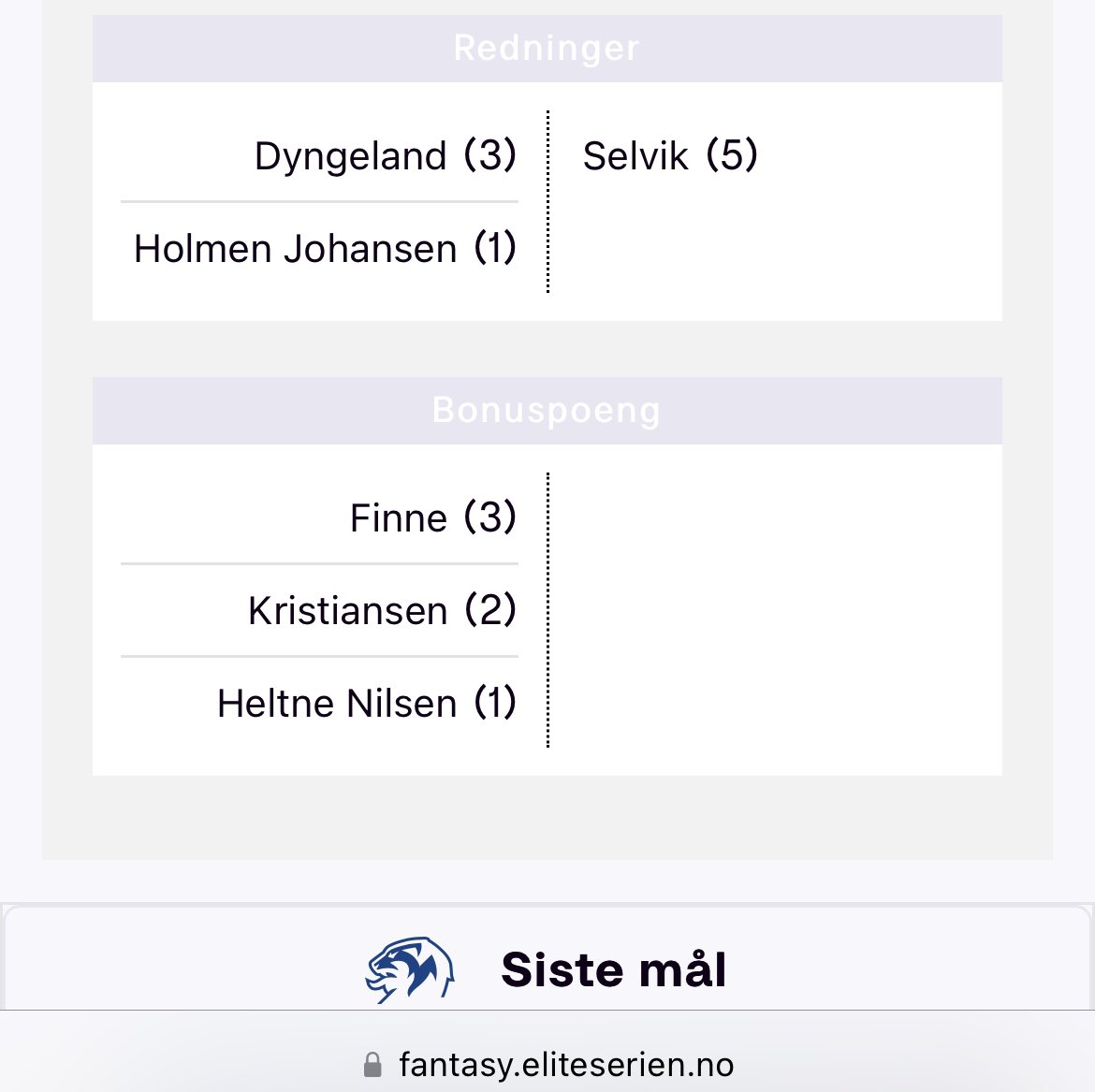 Mulighet for at det kommer et vindu der vi kan se hvor nærme spillere er bonuspoeng - og ikke kun de tre som ender opp med bonus? Slik som i FPL (🎅🏻) @TV2NorgeFantasy