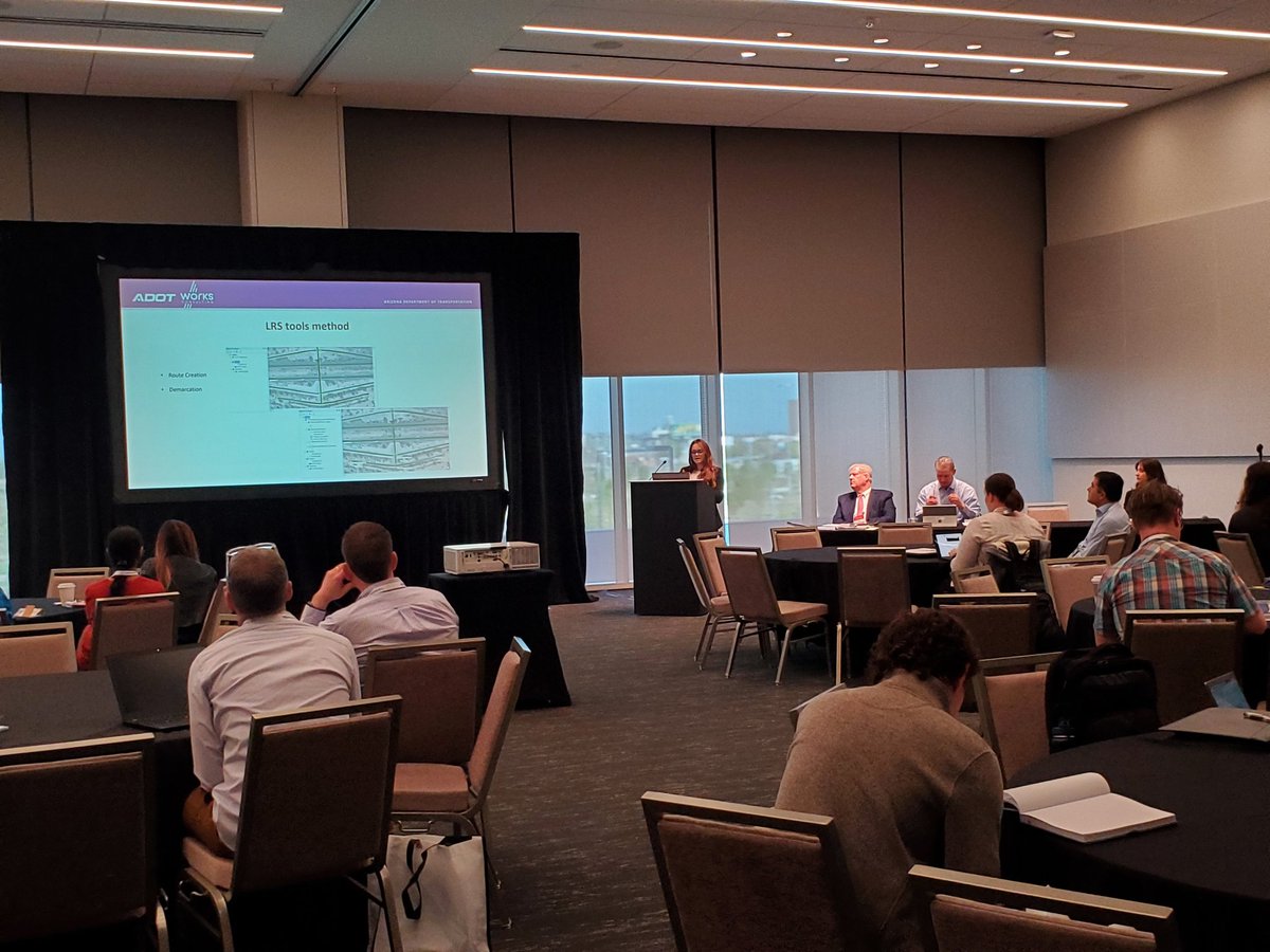 nettiequette's tweet photo. Wonderful to see fellow @womeningis @URISAVC GeoChampion & #2022GIST Savvy Mapper Winner 🏅 Sage Donaldson @ArizonaDOT presenting the DOT Roads Data Supply Chain for Statewide Data Management & Governance Workshop #ARNOLD #AEGIST #2023GIST #WiGIS https://t.co/2z1Z9vSpvx