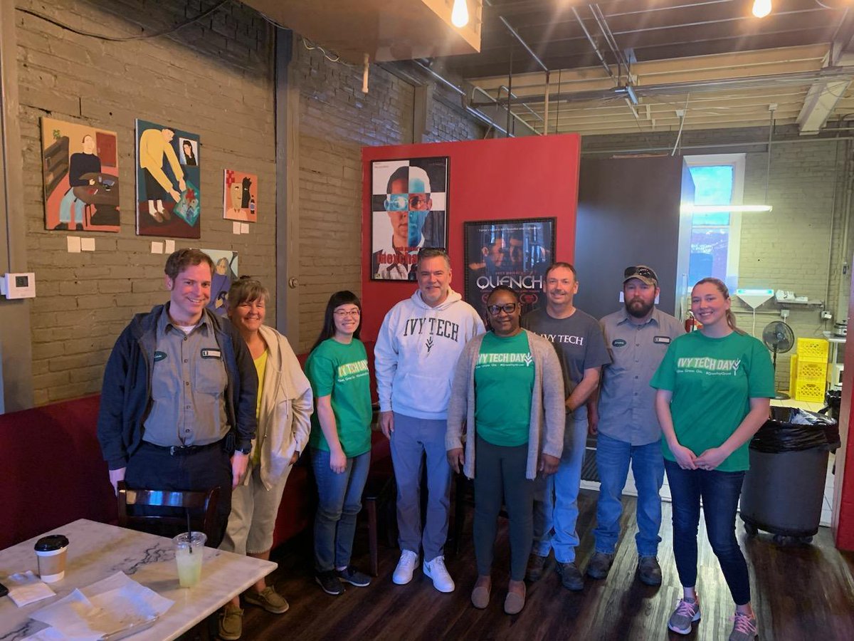 Great way to start <a href="/IvyTechCC/">Ivy Tech</a> Day at <a href="/RoscoesRichmond/">Roscoe's Coffee Bar</a> with <a href="/IvyTechRichmond/">Ivy Tech Richmond</a> friends. Great IvyTech Latte! #Give2Ivy giveday.ivytech.edu