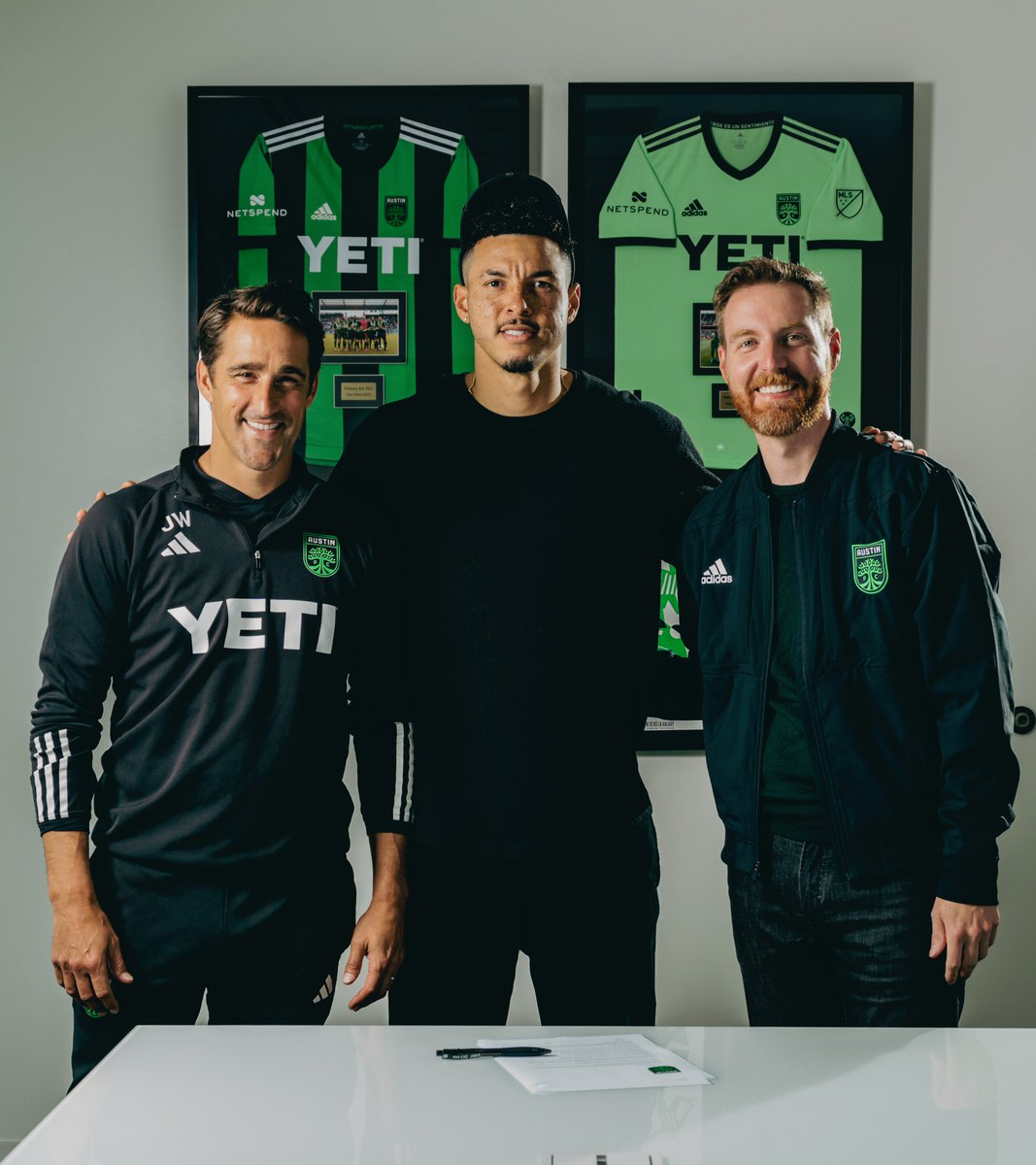 AustinFC's tweet photo. Here for ATX. 🌳

@JulCascante inks a multi-year contract with the VERDE &amp; Black! https://t.co/8C9MMkRUH7