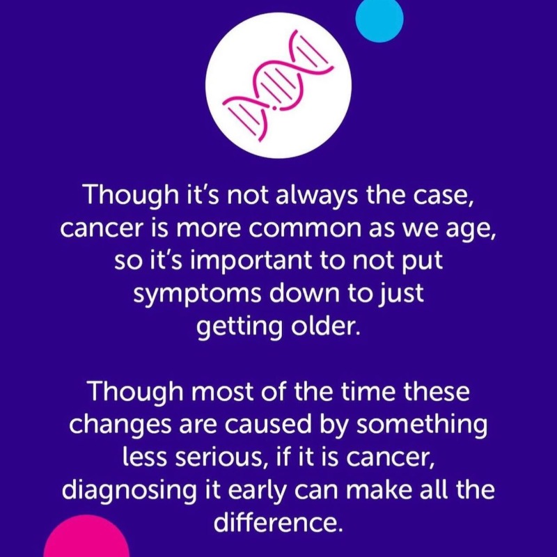 CR_UK's tweet photo. We’re sharing the potential signs and symptoms of bowel cancer this #BowelCancerAwarenessMonth 👇 

It’s important that you know your body. If you notice anything unusual for you, tell your doctor. Find more information on bowel cancer symptoms below.