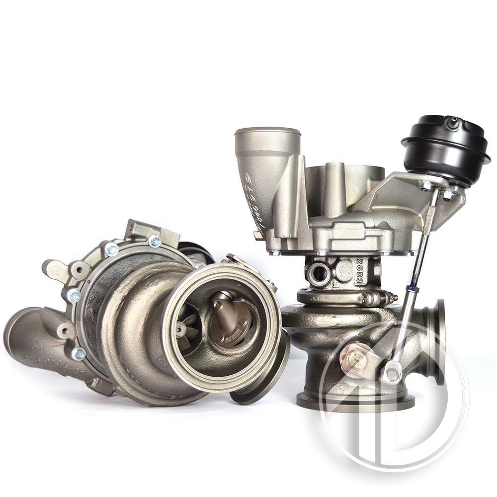 TurboDynamics's tweet image. This pair of BMW M5 (F10) turbochargers came to us for wastegate rattle repairs and a service. We also offer Hybrid upgrades on these, give us a call for more information and pricing.
 #MorePower #TurboDynamics #TurboRepair #TurboService #TurboUpgrade #bmwM5