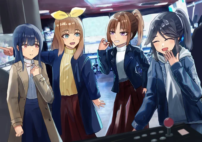 4/16 サンフェス18!C-46にて,南中カルテットでゲームセンターに遊びに行く漫画出します!表紙はこんな感じ 