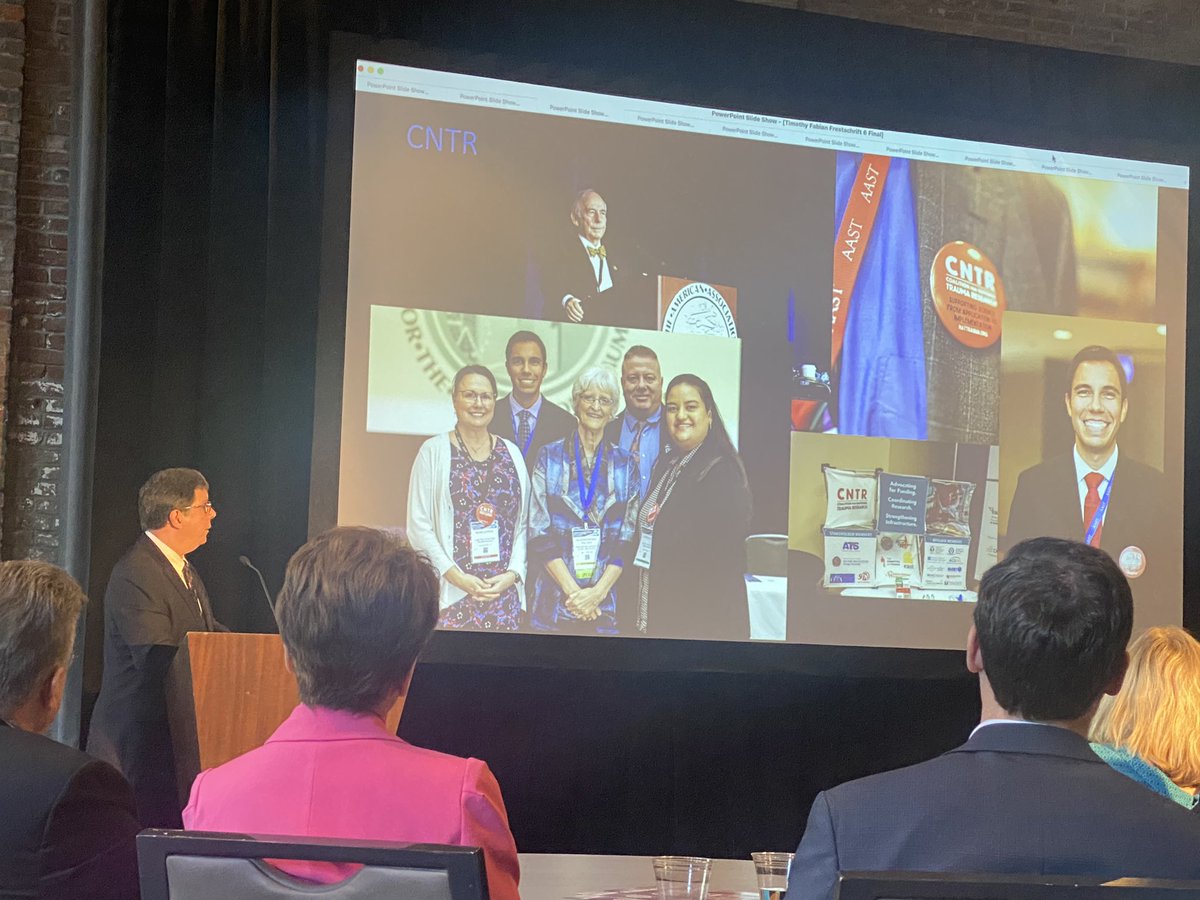 Honored to be at Dr. Tim Fabian’s Festschrift in Memphis.  Dr. Stewart said “we have a simple goal…to bring trauma research funding to a level equal to the burden of the disease”.  @NatTrauma