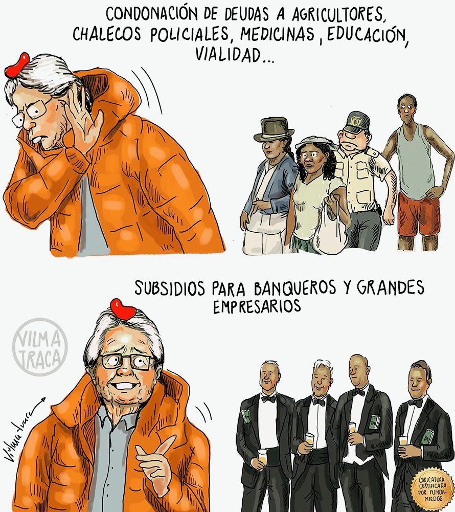 vilmavargasva's tweet photo. #Banqueros #Ecuador #Pandorito #Vilmatraca #Caricatura https://t.co/KaCjHx79pp