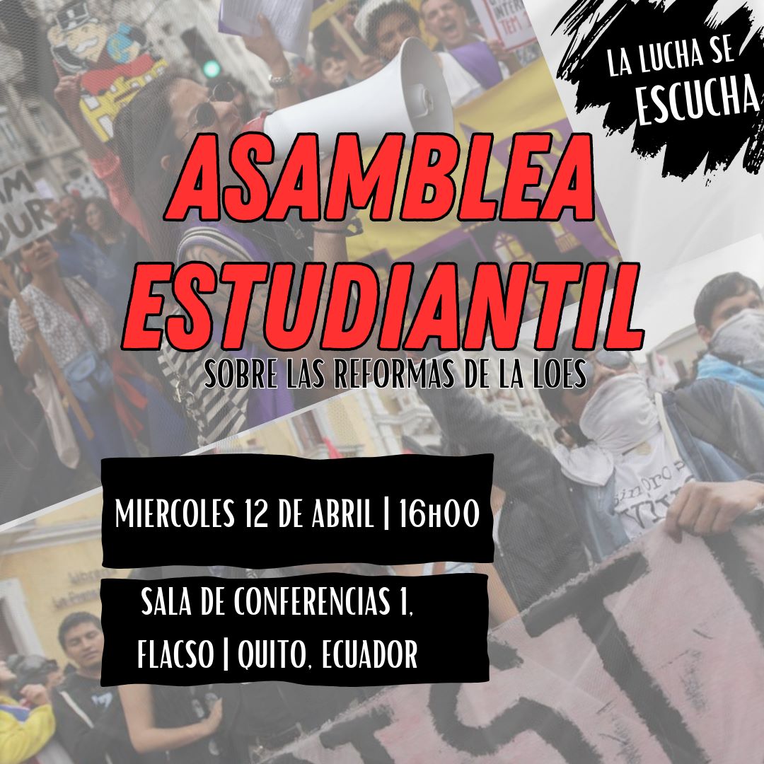 Comite_FLACSOec's tweet image. Buenas noches con todxs
Varixs estudiantes de distintas universidades queremos invitar a todxs a discutir sobre la reforma de la LOES que tendrá el segundo debate en la Asamblea este jueves.

#NoReformaLOES #LaEducaciónSeDefiende