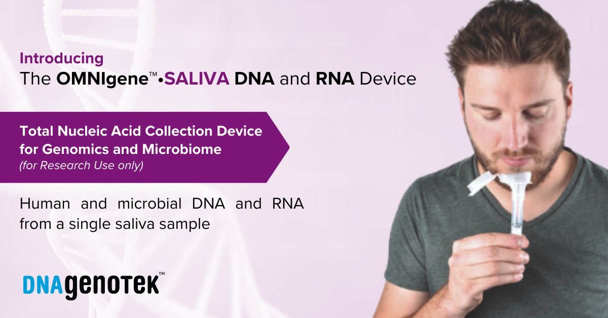 Introducing the OMNIgene™•SALIVA DNA and RNA sample collection device. It provides validated self-collection for host, bacterial, and viral nucleic acids with stabilization for 21 days at room temperature. Elevate your multi-omics research today.
hubs.li/Q01KR-rm0