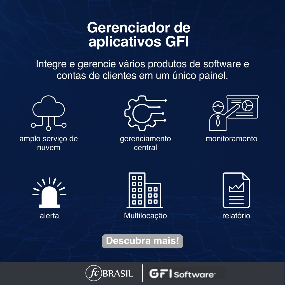 fcbrasil's tweet photo. Pela primeira vez, os MSPs da GFI Software agora podem gerenciar comunicações, segurança e redes, tudo a partir de um painel unificado com o AppManager! 👏
 
Entre em contato através do nosso site para saber mais! ⬇
https://t.co/6Ai64uFHrS

#GFI #AppManager #MSPs #CyberSolutions https://t.co/8sQrVInsFR