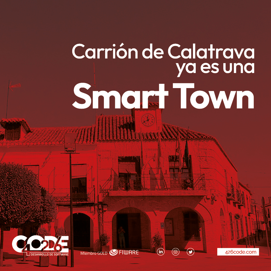 📍 Hemos convertido a Carrión de Calatrava en una Smart Town implementando todos los módulos de nuestra plataforma IoT . Lee nuestro caso de éxito en el blog #426CODE #smartTOWN #TransformaciónIoT #IoTMejoraVida #IoTExito #SolucionesIoT #VidaInteligenteIoT
